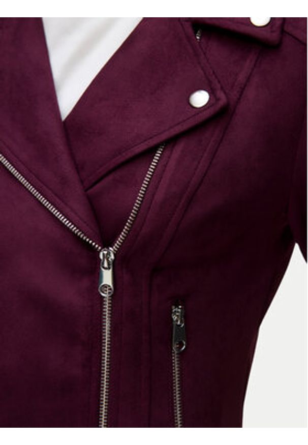Vero Moda Kurtka z imitacji skóry Jose 10300938 Fioletowy Regular Fit. Kolor: fioletowy. Materiał: skóra