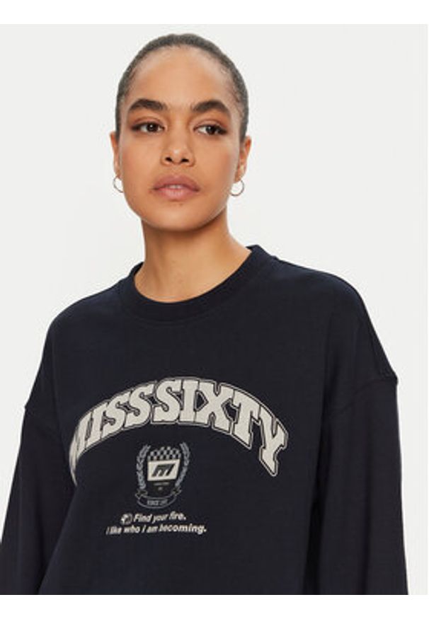 Miss Sixty Bluza 6L3TJ5420000 Granatowy Regular Fit. Kolor: niebieski. Materiał: bawełna