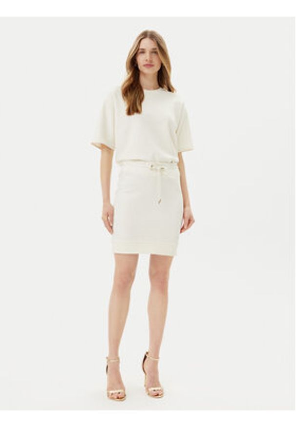 JOOP! T-Shirt 58 252JE58Taletta 30046245 Écru Relaxed Fit. Materiał: bawełna, syntetyk