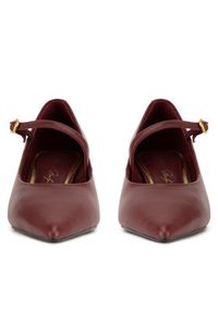 Gino Rossi - GINO ROSSI Czółenka LILIAN-526-1 Bordowy. Kolor: czerwony. Materiał: skóra. Obcas: na szpilce #5