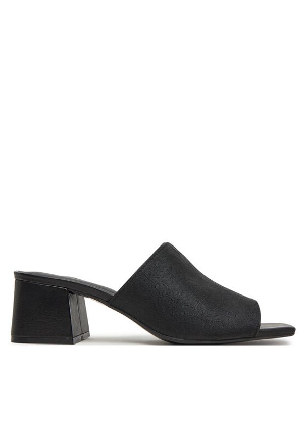 Calvin Klein Klapki Heel Slide 50 - Jacq HW0HW02387 Czarny. Kolor: czarny. Materiał: materiał