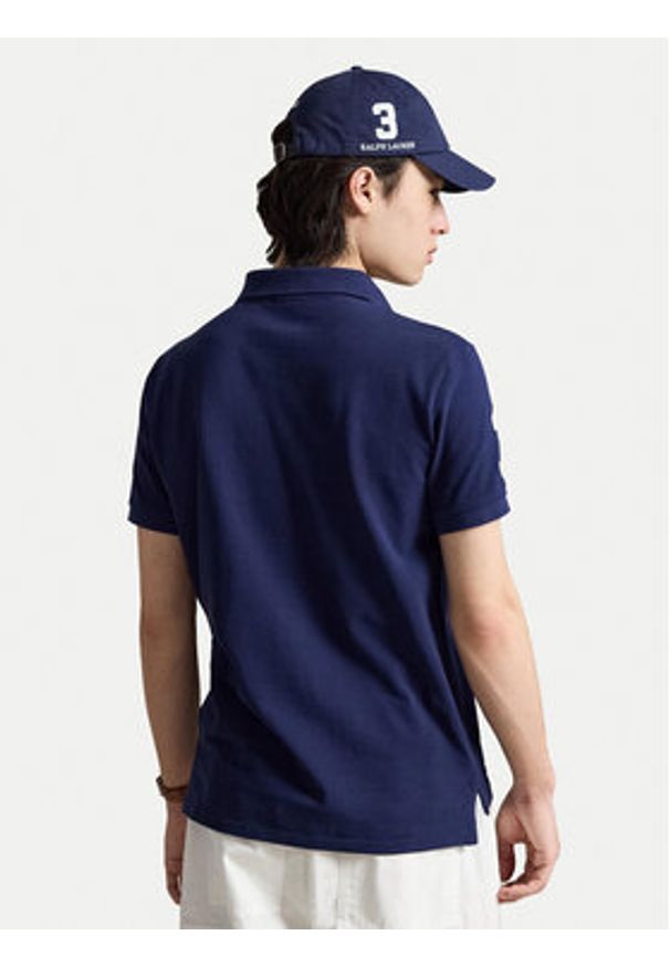 Polo Ralph Lauren Polo 710B21921001 Granatowy Regular Fit. Typ kołnierza: polo. Kolor: niebieski. Materiał: bawełna