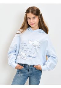 Sinsay - Bluza hoodie z nadrukiem Cinnamoroll - niebieski. Kolor: niebieski. Wzór: nadruk #1