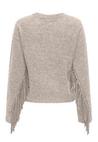 only - ONLY Sweter Jake 15355819 Beżowy Regular Fit. Kolor: beżowy. Materiał: syntetyk #3