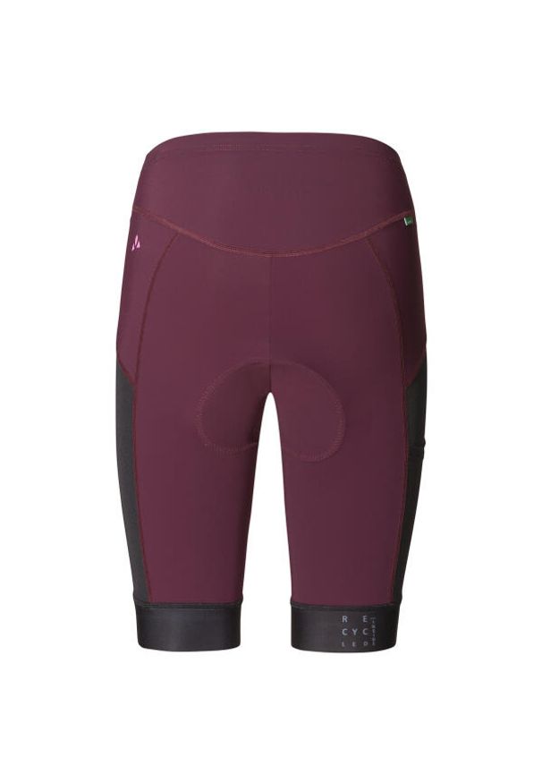 Vaude - Spodenki kolarskie damskie VAUDE Kuro. Kolor: wielokolorowy, fioletowy, czerwony. Sport: kolarstwo