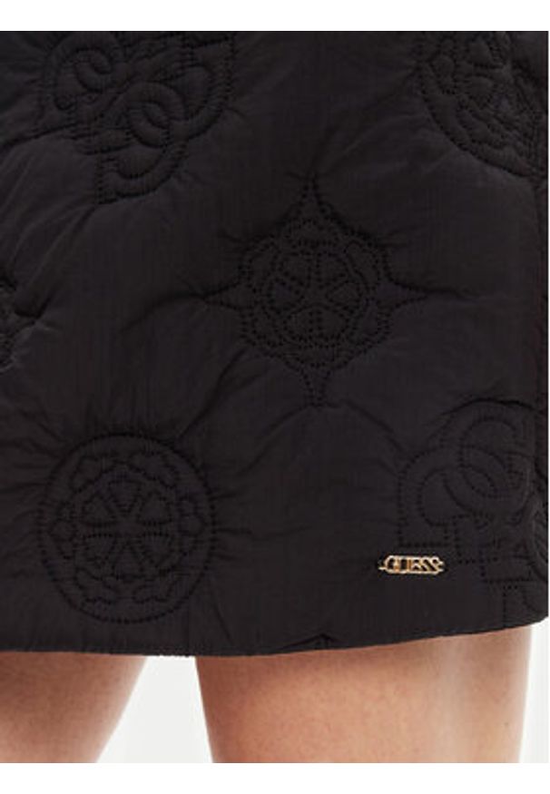 Guess Spódnica mini V5YD02 WHEB2 Czarny Regular Fit. Kolor: czarny. Materiał: syntetyk