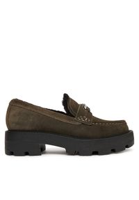 Guess Loafersy FLFYKY SUE14 Zielony. Kolor: zielony. Materiał: zamsz, skóra