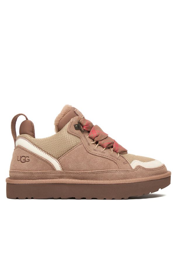 Ugg Sneakersy W Lowmel 1144032 Brązowy. Kolor: brązowy. Materiał: zamsz, skóra
