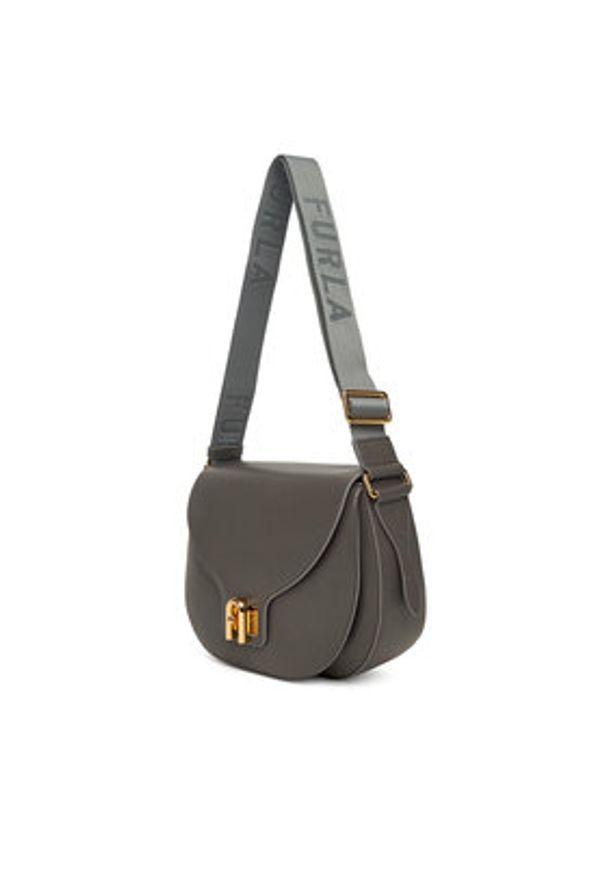 Furla Torebka Lotus WB01605 BX0356 CN 4295S 1002 Szary. Kolor: szary. Materiał: skórzane