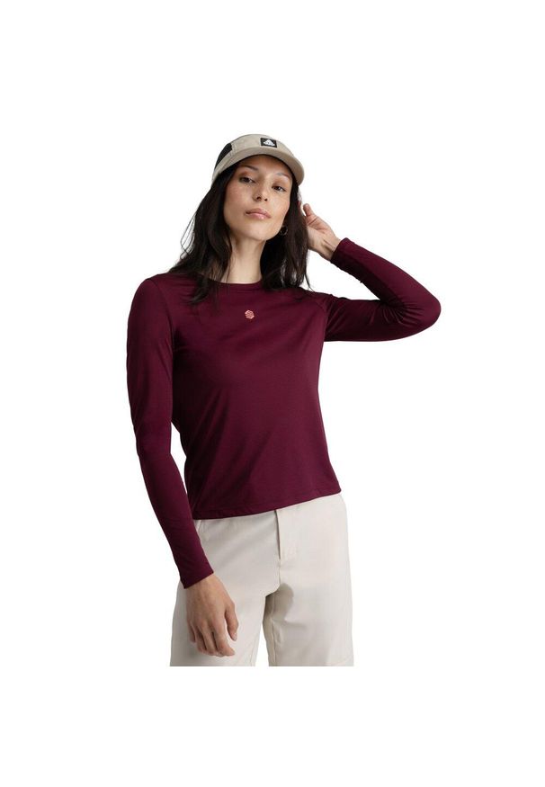 SIROKO - Damska koszulka trekkingowa z długim rękawem Siroko Wander Purple. Kolor: fioletowy. Materiał: materiał. Długość rękawa: długi rękaw. Długość: długie. Sport: turystyka piesza