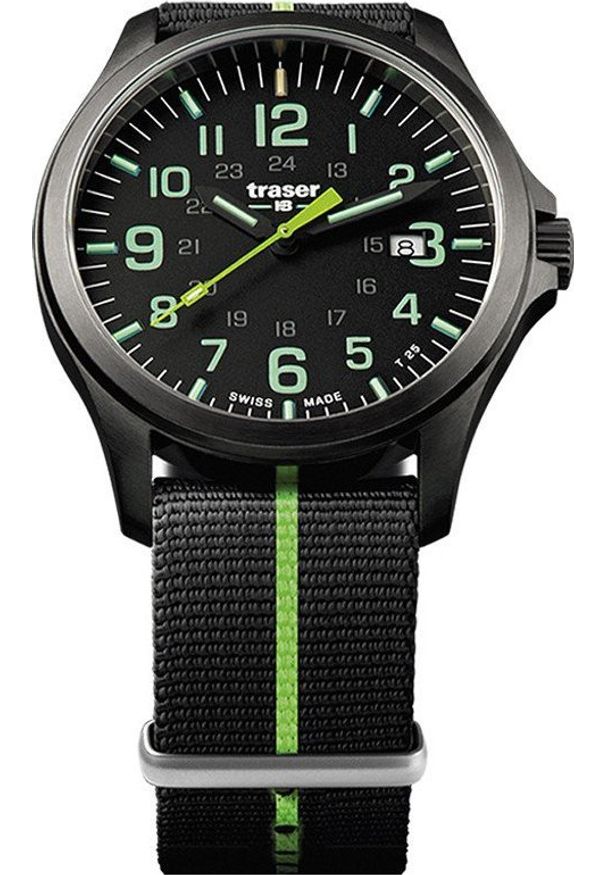 Zegarek Traser Zegarek męski Traser TS-107426 czarny. Kolor: czarny