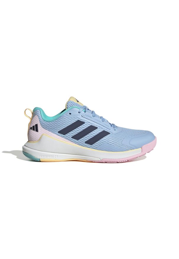 Adidas - Damskie buty halowe adidas Novaflight 2. Kolor: niebieski. Sport: siatkówka, fitness