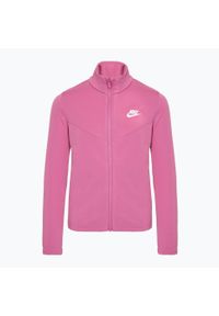 Dres dziecięcy Nike Sportswear. Kolor: różowy. Materiał: dresówka