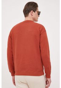 United Colors of Benetton bluza bawełniana męska kolor czerwony wzorzysta. Kolor: czerwony. Materiał: bawełna. Długość rękawa: długi rękaw. Długość: długie #4