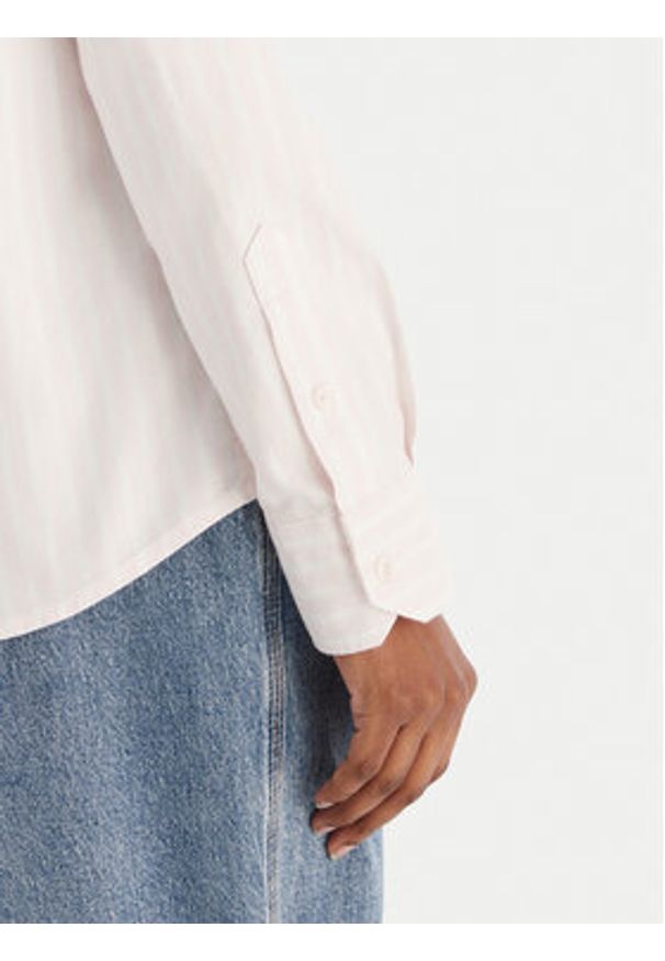 Tommy Jeans Koszula DW0DW19890 Różowy Regular Fit. Kolor: różowy. Materiał: bawełna