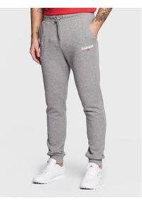 Spodnie dresowe Napapijri. Kolor: szary. Materiał: dresówka #1