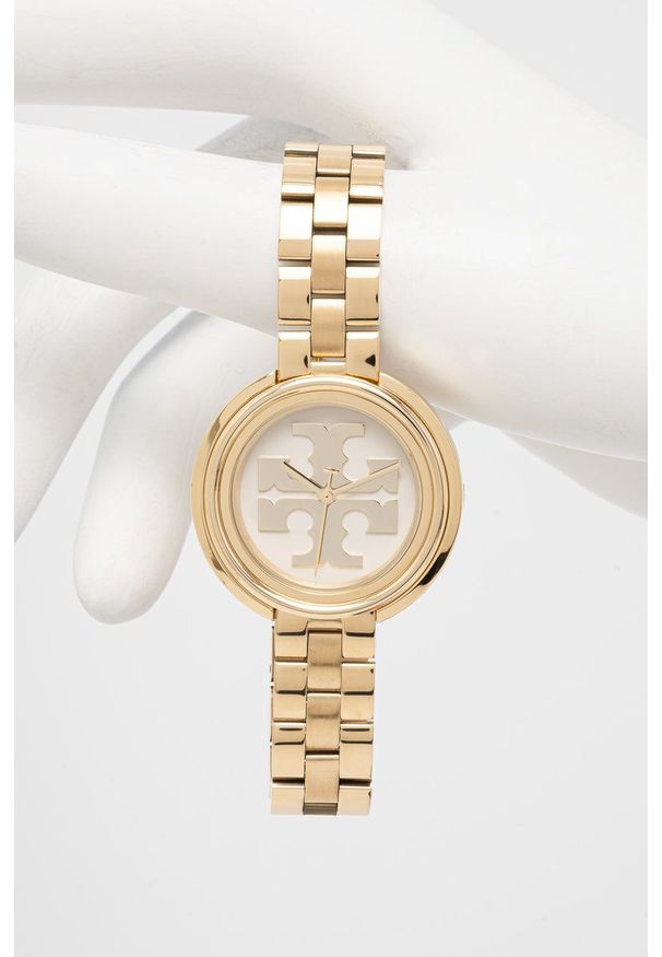 Tory Burch Zegarek TBW6208 damski kolor złoty. Kolor: złoty. Materiał: materiał