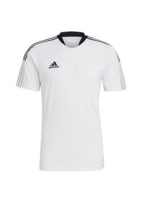 Adidas - Koszulka męska adidas Tiro 21 Training Jersey. Kolor: biały. Materiał: jersey #1