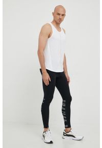 New Balance legginsy do biegania Printed Accelerate męskie kolor czarny z nadrukiem. Kolor: czarny. Materiał: skóra, materiał. Wzór: nadruk. Sport: fitness #4