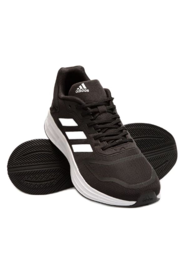Adidas - Buty adidas Duramo 10 M GW8336 czarne. Okazja: na co dzień. Kolor: czarny. Materiał: guma, syntetyk. Szerokość cholewki: normalna