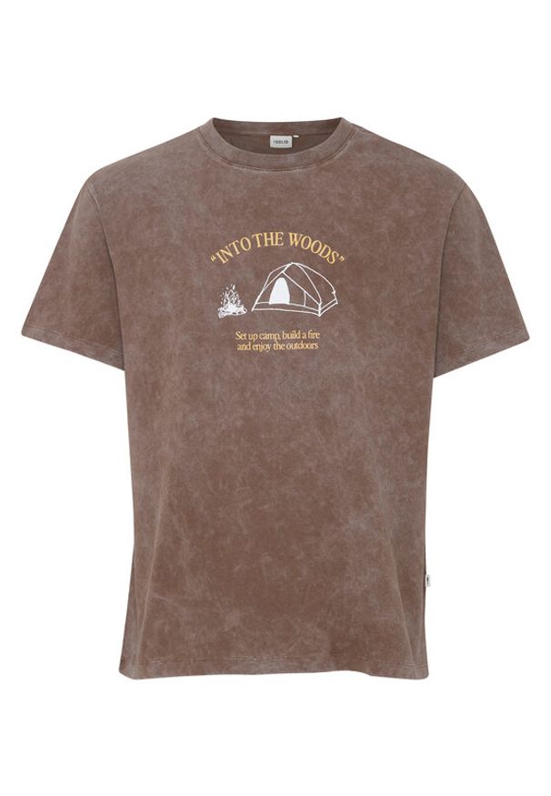 !SOLID - Solid T-Shirt 21108028 Brązowy Regular Fit. Kolor: brązowy. Materiał: bawełna