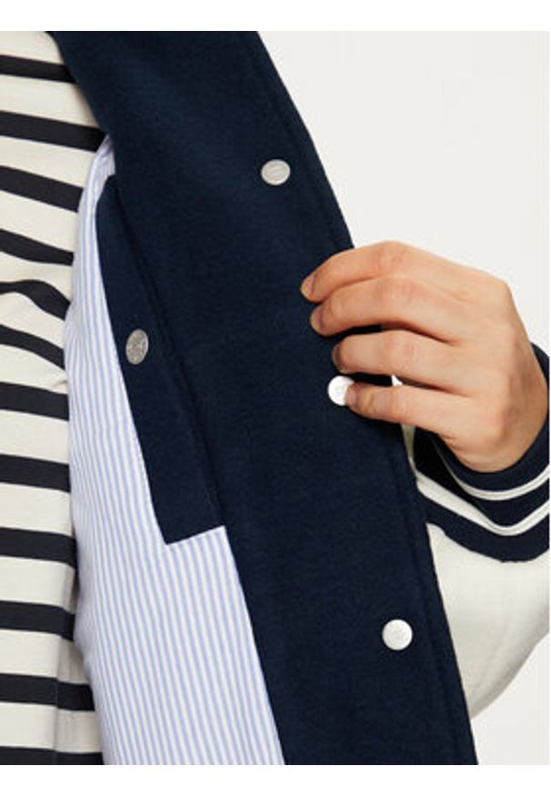 Tommy Jeans Kurtka bomber DW0DW19320 Granatowy Regular Fit. Kolor: niebieski. Materiał: syntetyk