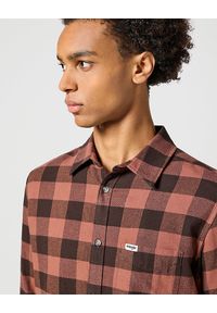 Wrangler - MĘSKA KOSZULA KRATA WRANGLER 1 PKT SHIRT ROOT BEER CHECK 112357381 #5
