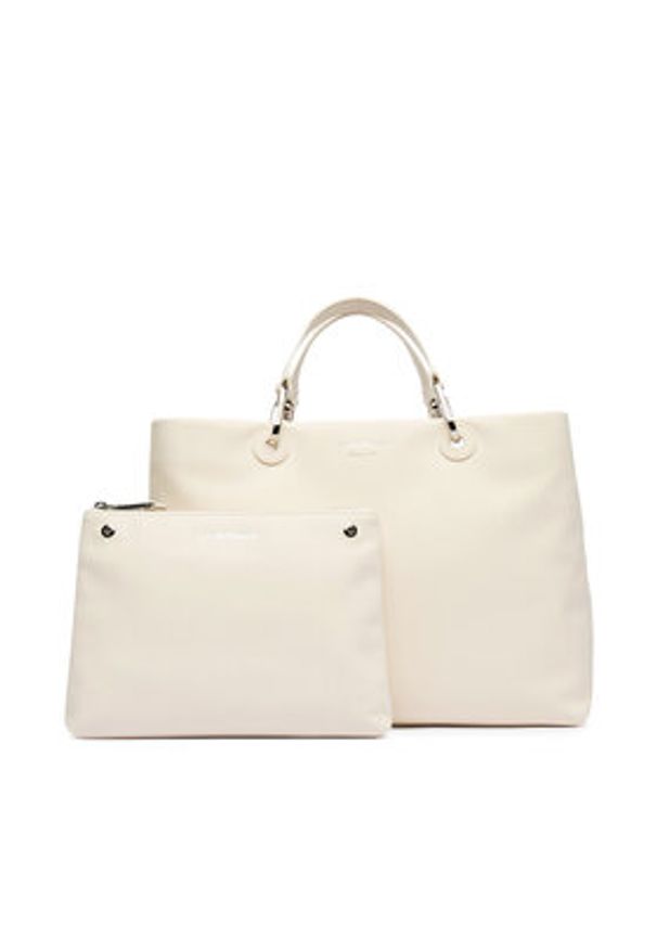 Emporio Armani Torebka EW000360 AF18673 U1070 Écru. Kolor: kremowy. Materiał: skórzane