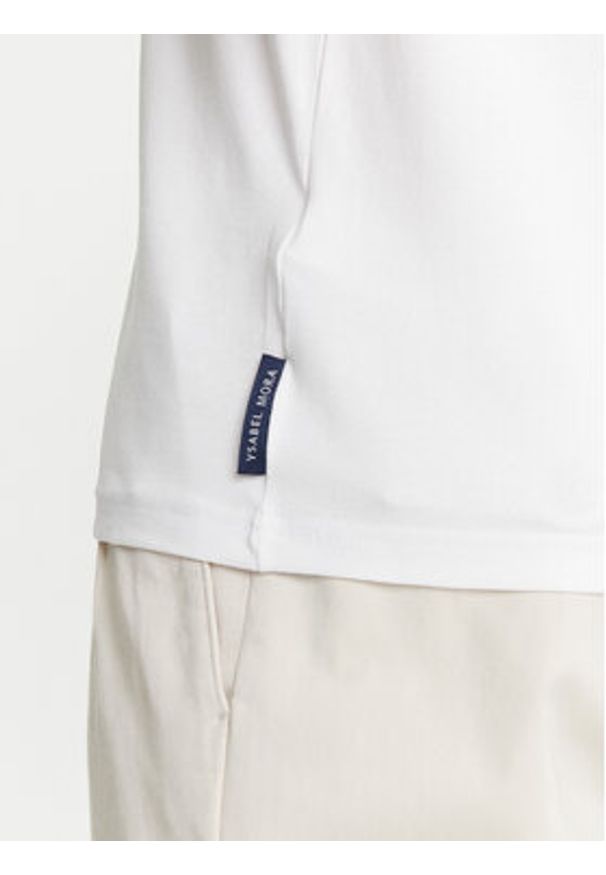 YSABEL MORA - Ysabel Mora T-Shirt 90514 Biały Regular Fit. Kolor: biały. Materiał: bawełna