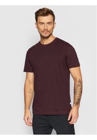Selected Homme T-Shirt Norman 16080129 Bordowy Regular Fit. Kolor: czerwony. Materiał: bawełna