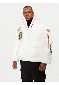 Alpha Industries Kurtka puchowa 148136 Biały Loose Fit. Kolor: biały. Materiał: syntetyk #1