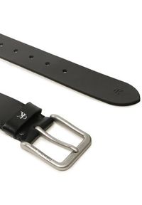 Calvin Klein Jeans Pasek Męski Classic Round Lthr Belt 40Mm K50K510785 Czarny. Kolor: czarny. Materiał: skóra