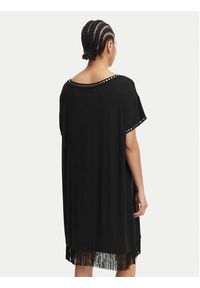 Liu Jo Beachwear Sukienka codzienna VA6031 JS360 Czarny Regular Fit. Okazja: na co dzień. Kolor: czarny. Materiał: wiskoza. Typ sukienki: proste. Styl: casual #2