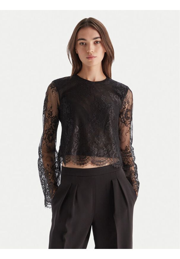 BARDOT - Bardot Bluzka Antonelle 60127TB Czarny Regular Fit. Kolor: czarny. Materiał: syntetyk