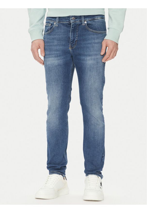 Calvin Klein Jeans Jeansy J30J327161 Niebieski Skinny Fit. Kolor: niebieski