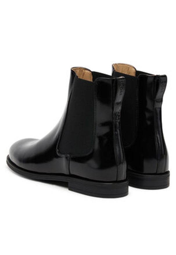 BOSS Sztyblety Lycia 50552791 Czarny. Kolor: czarny. Materiał: skóra