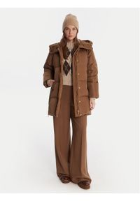 Weekend Max Mara Kurtka puchowa Newbembo 2525496072 Brązowy Relaxed Fit. Kolor: brązowy. Materiał: syntetyk #1