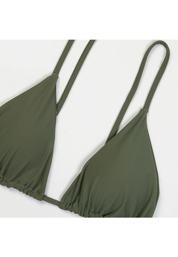 Intica - Bikini push-up z regulowanym sznurowaniem na plażę Rosmaria. Kolor: czarny. Materiał: materiał