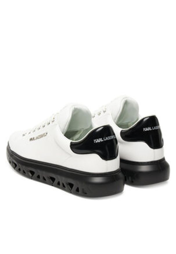 Karl Lagerfeld - KARL LAGERFELD Sneakersy KL54519A Biały. Kolor: biały. Materiał: skóra