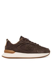 BOSS Sneakersy B Icon Runn 50563381 Brązowy. Kolor: brązowy. Materiał: zamsz, skóra #1
