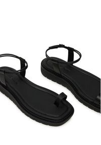 Calvin Klein Jeans Sandały Rope Toe Post Sandal Lth Mg YW0YW01893 Czarny. Kolor: czarny. Materiał: skóra #5