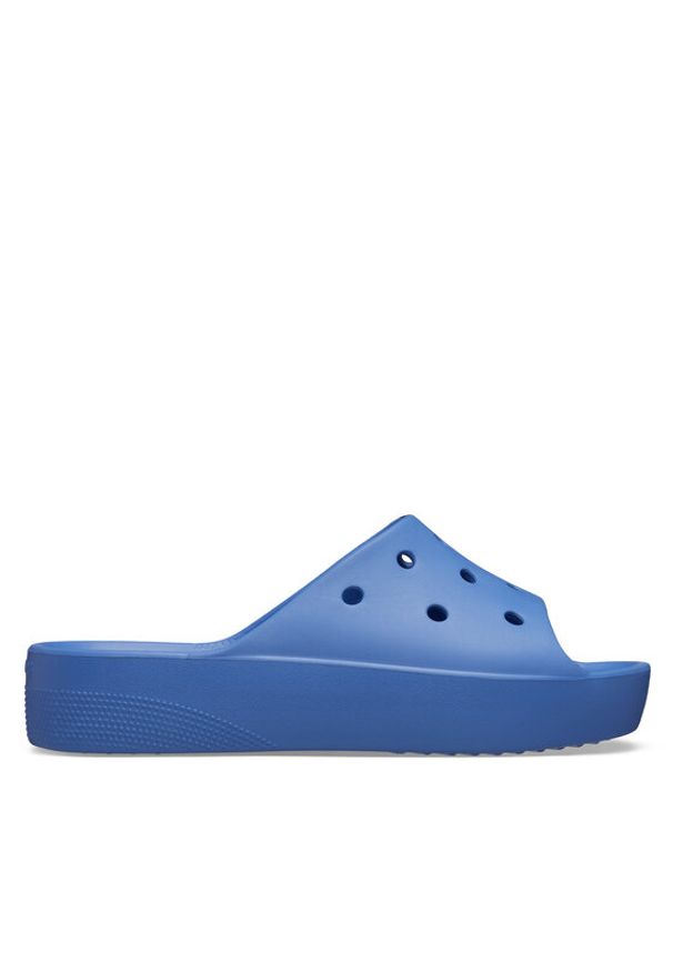 Crocs Klapki Classic Platform Slide 208180 Niebieski. Kolor: niebieski. Obcas: na platformie