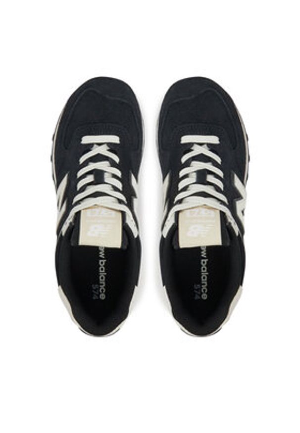 New Balance Sneakersy U574YCE Czarny. Kolor: czarny. Materiał: skóra, zamsz. Model: New Balance 574