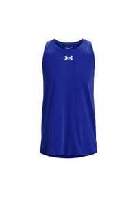 Koszulka koszykarska męska Under Armour Baseline Cotton Tank. Kolor: niebieski #1