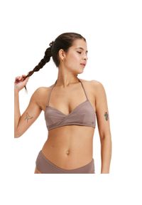 Roxy - Stanik bikini typu bralette dla Kobiety LASCA Brązowy. Kolor: brązowy. Materiał: nylon, elastan, materiał