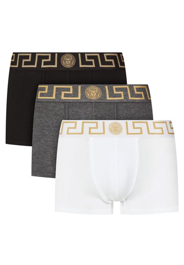 VERSACE - Versace Komplet 3 par bokserek AU10326 Kolorowy. Materiał: bawełna. Wzór: kolorowy