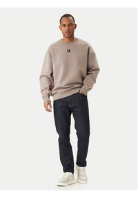 Hugo - HUGO Bluza Dettil 50533689 Beżowy Relaxed Fit. Kolor: beżowy. Materiał: bawełna #4