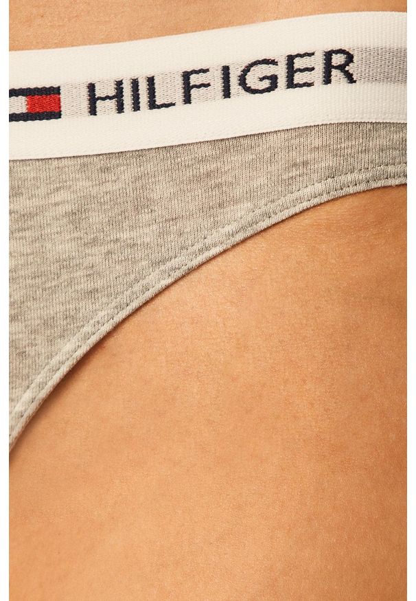 TOMMY HILFIGER - Tommy Hilfiger - Figi Cotton bikini Iconic. Kolor: szary