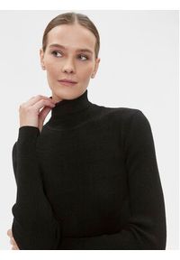 Bruuns Bazaar Sweter Anemones Batildas BBW3518 Czarny Regular Fit. Kolor: czarny. Materiał: wiskoza #5