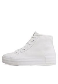Calvin Klein Jeans Sneakersy Vulc Flatform Bold Essential YW0YW01031 Biały. Kolor: biały. Materiał: materiał #6